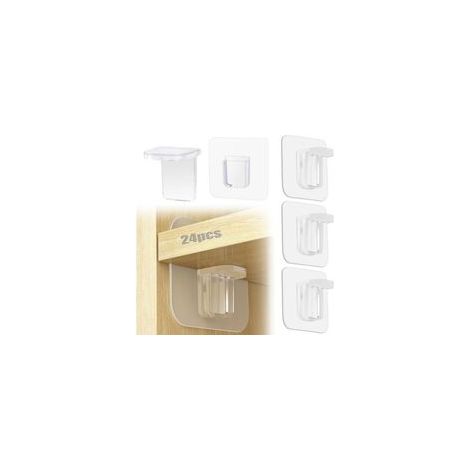 2er-pack Unsichtbare Regalhalter, Selbstklebend, Wandmontiert, Ohne Bohren, Für Schränke Und Möbel