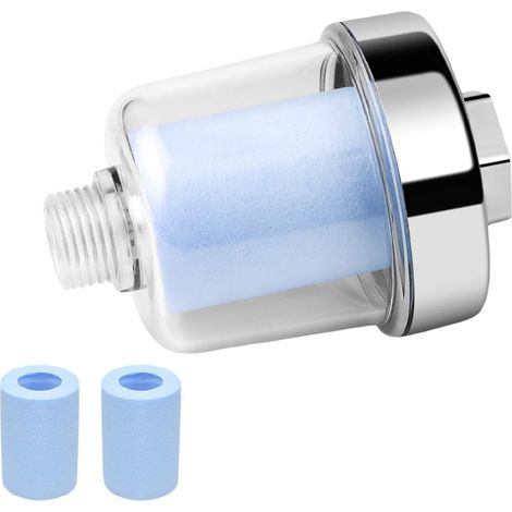 Duschwasserfilter Mit Zwei Austauschbaren Filterelementen, Effektiv Zur Filterung Von Verunreinigungen Im Wasser, Filter Für Wasserhähne Oder Duschen