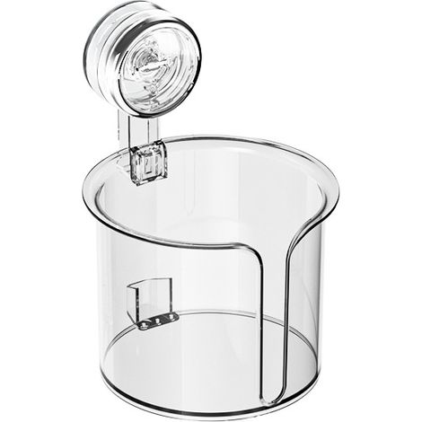 Toilettenpapierhalter Mit Saugnapf, Transparent, 13,5 X 18,4 Cm, 1 Stück, Wandmontierter Toilettenpapierhalter, Toilettenpapierhalter Ohne Bohren.