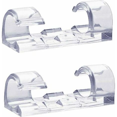 6er-pack Transparente Kabelclips, Selbstklebende Stabile Kabelhalter, Langlebige Kunststoff-kabelorganizer-klemmen Für Zuhause Und Büro (transparent)