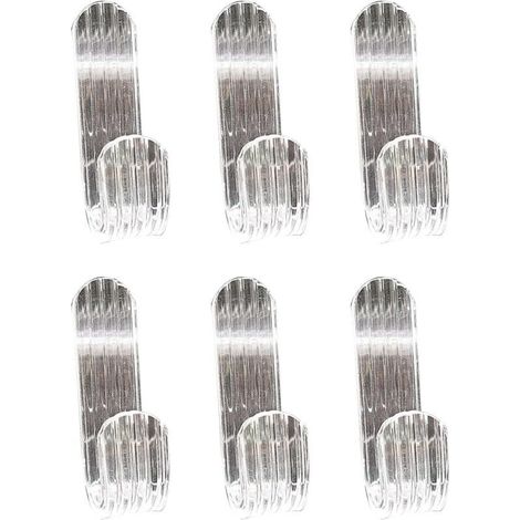 6er-pack Transparente Acryl-haken Für Duschtüren