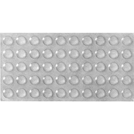 Satz Von 50 Selbstklebenden Dämpfungspuffern Für Schranktüren - Aus Gummi, 10 Mm, Transparent