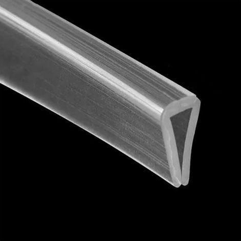 Gummi-dichtungsband Für U-profil, 2 M (6,56 Ft), Transparentes Silikonprofil Für Kantenstärke Von 0,5 Bis 1,5 Mm.