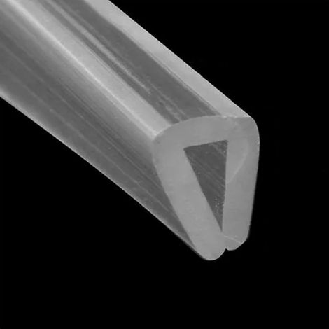 Gummi-dichtungsband Für U-profil, 2 M (6,56 Ft), Transparentes Silikonprofil Für Kanten Von 3 Bis 4 Mm.