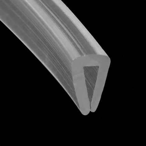 Gummi-dichtungsband Für U-profil, 2 M (6,56 Ft), Transparentes Silikonprofil Für Kanten Von 2 Bis 3 Mm.