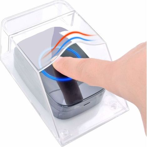 Transparente Schutzhülle Für Drahtlose Türklingel, Wasserdicht, Mit Wandhalterung - Maße: 11 X 6 X 5 Cm