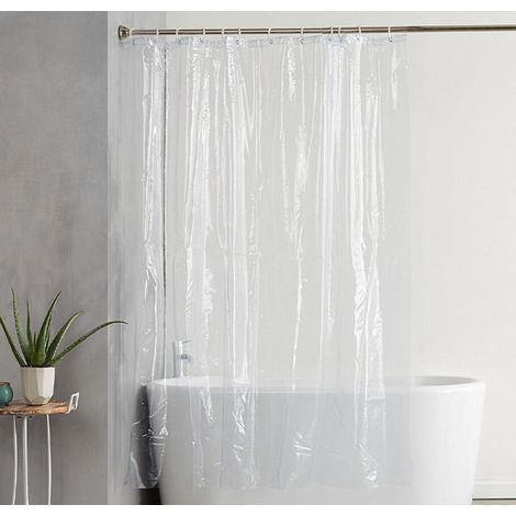 Duschvorhang-einlage, 180 X 200 Cm – Transparenter Und Wasserdichter Duschvorhang Mit 12 Rostfreien Ösen Für Das Badezimmer