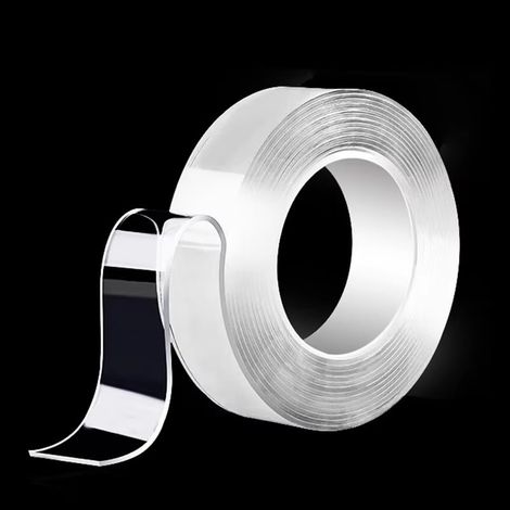 Sehr Starkes, Transparentes Und Vielseitig Einsetzbares Doppelseitiges Nano-klebeband (2 Cm X 300 Cm, 2 Mm Dicke)