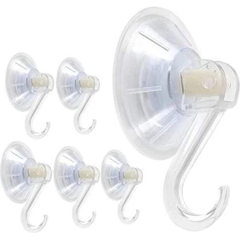 Starke Saugnapf-haken (10er-pack) Tragkraft 5 Kg – Kleben Ohne Bohren Für Badezimmer, Küche, Fenster, Ideal Zum Organisieren Und Aufhängen