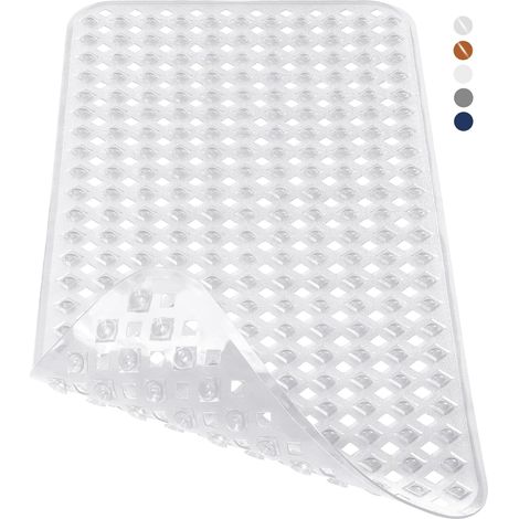 Extra Langer, Rutschfester Badteppich – Frei Von Phthalaten, Latex Und Bpa – Maschinenwaschbar 70 X 40 Cm Transparent