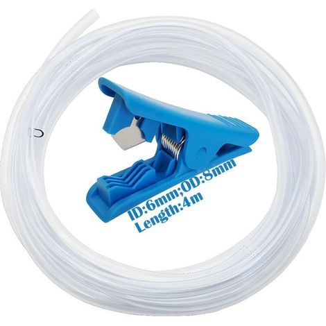 Pvc-schlauch, Transparenter Schlauch 6mm Id 8mm Od, Flexibler Schlauch, Mit 1 Rohrschneider (4 Meter)