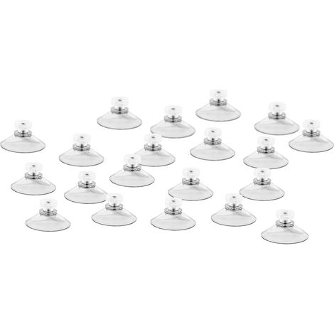 Set Mit 20 Saugnäpfen / Saugnäpfen Mit Rändelmuttern Ø 40 Mm