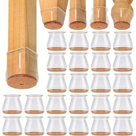 Tisch- Und Stuhlbeinabdeckungen, Durchmesser 32,5 Mm, 29-teiliges Set Aus Dicken, Verschleißfesten Bezügen Für Hockerbeine.