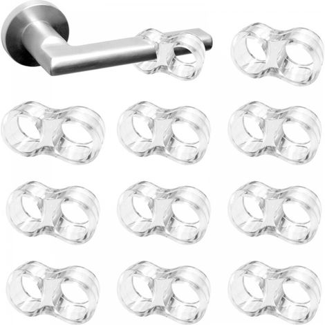 10 Stück Türstopper Aus Pvc, Silikon-türgriff- Und Stoßdämpfer-schutz (transparent)