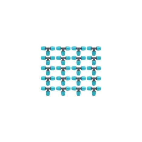 T-stück-verbinder Mit Rippen, 16 Mm – 20er Pack Tropfbewässerungs-anschlussstücke – Verstärkte Abdichtung – Einfache Werkzeuglose Installation – 20 Stück