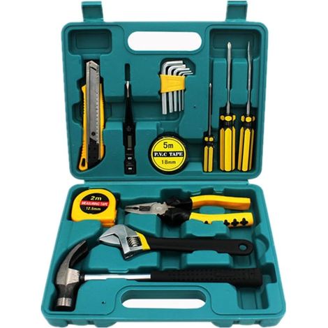 Werkzeugset - Handwerkzeug-set Für Den Haushalt Mit Kunststoff-werkzeugkasten