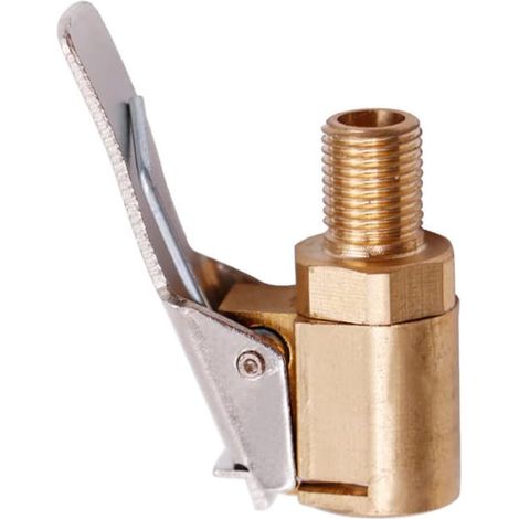 6mm/8mm Auto-reifenventiladapter, Luftkompressor-ventilklemmen-steckverbinder-adapter, Messing-pneumatik-kompressor-düse (gewinde 8mm)