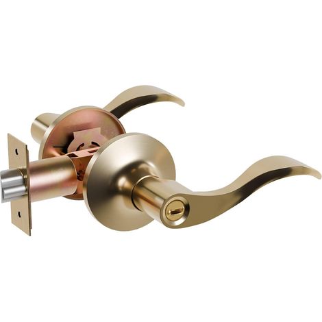 Wellenförmige Türgriffe Und -knöpfe, Goldfarben, Badezimmer-edition