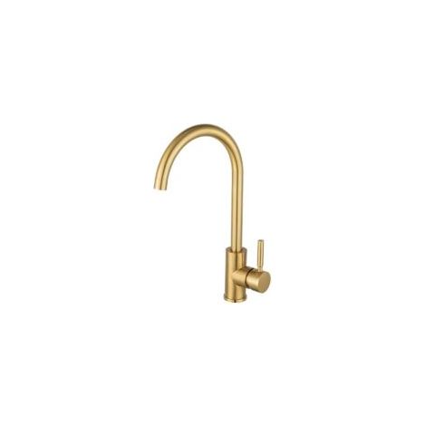 Waschbeckenarmatur, 360° Drehbarer Waschtischmischer, Hochauslauf-waschtischmischer, Armatur Für Badezimmer Oder Kleine Küche, Gebürstetes Gold