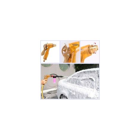 Auto-wasserpistole, Auto-sprühwasserpistole, Schaumreinigungs-wasserpistole Mit Metalldüse, 2-in-1 Manuelle Sprühschaum-pistole Für Autowäsche, Fenster Und Garten