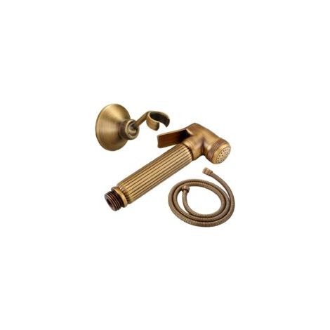 Kit Douchette Wc Für Toilette, Antiker Bidet-sprühkopf Aus Messing, Wandmontierter Bidet-sprühkopf, Hand-bidet-sprühkopf Mit Schlauch Und Halterung