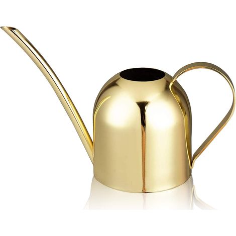 Retro-gießkanne, Gießkanne, Einhändige Gießkanne, Retro-messinggießkanne, Kleine Gießkanne, Edelstahl-gießkanne, Metallgießkanne Für Den Innenbereich (gold)