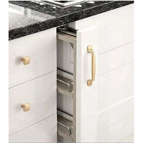 10 Stück Goldene Schrankgriffe 128 Mm – Möbelgriff Für Küche, Schrank, Tür Und Schrank