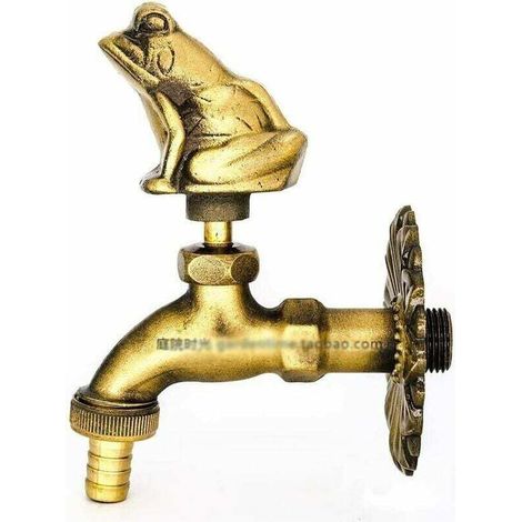 Massiver Messinghahn, Rostfrei, Wasserdicht, Kältebeständig, Sonnencremebeständig, Außenmischer, Einfache Kaltwasserabwischung, Für Haustiere, Pool, Waschmaschine, Misch