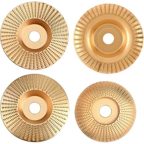 4 Stück Holzscheiben Für Winkelschleifer, Holz-schleifscheiben, Hartmetall-holzfrässcheiben Zum Formen, Schleifen Und Schneiden – Kompatibel Mit 115 Mm Oder 125 Mm Winkelschleifern