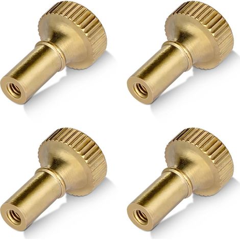 Satz Von 4 Messing-ein-/ausschaltknöpfen Für Lampen - 19 Mm Lang - Goldfarben