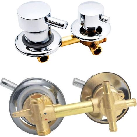 Duschmischer 2/3/4/5-wege – Messing – Achsabstand 9 Cm/10 Cm/12,5 Cm/14,5 Cm – Keramikkartusche – Für Duschkabine Oder Hammam