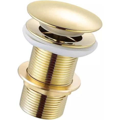 Pop-up-abflussstopfen Ohne Überlauf, Universeller Chrom-kupfer-abdeckel Für Küche, Bad, Waschbecken Und Spüle