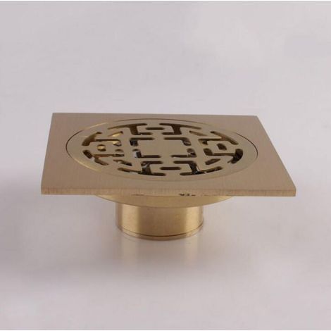 Quadratische Messing-duschablaufgarnitur, 10 Cm × 10 Cm