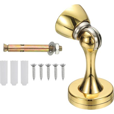 Magnetischer Türstopper, Türhalter Aus Zinklegierung, Wandschutz Mit Schrauben, Gold