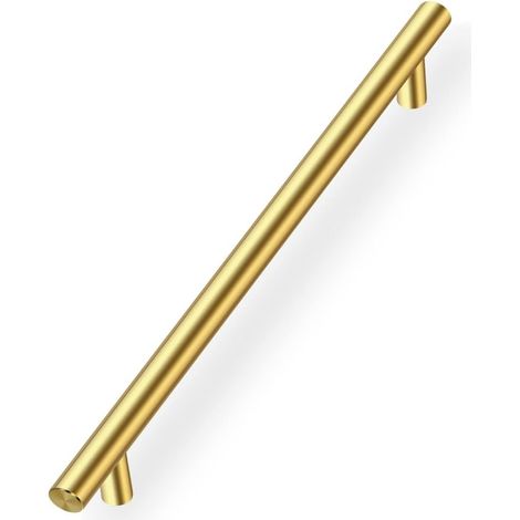 10er Set Goldene Möbelgriffe Für Küche, Schubladengriff Mit 192mm Lochabstand, Goldener Türgriff, Schrankgriff Für Küche, Edelstahl-möbelgriff In Gold