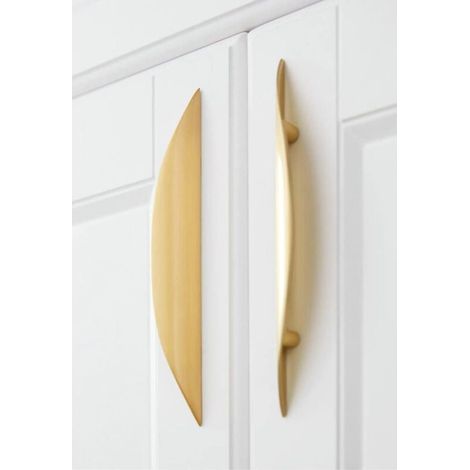 Möbelknöpfe Und -griffe, 2 Stück Goldene Möbelgriffe, Messing-möbelgriffe, Lochabstand 32 Mm Mit Schrauben