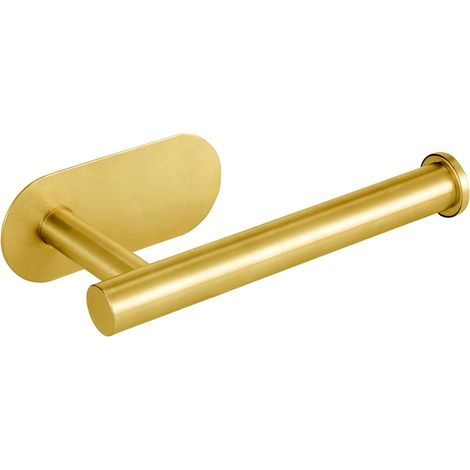 Goldene Edelstahl-toilettenpapierhalterung, 16,5 Cm Lang, Für Bad Und Küche, Wandmontiert, Zum Kleben Ohne Bohren, 1 Stück