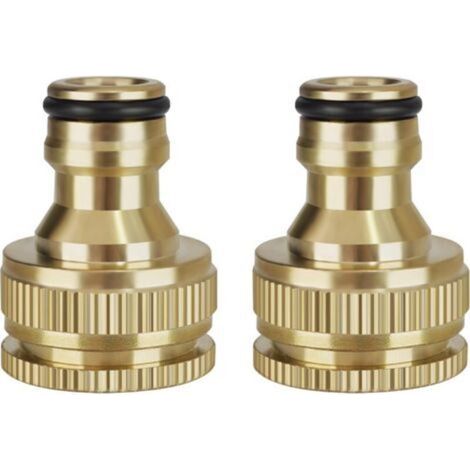 Gartenschlauchanschluss, 2-in-1 Wasserhahnanschluss 1/2" Und 3/4", Gartenschlauch-wasserhahnadapter, 2 Stück