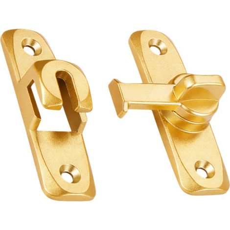 Goldener Riegel-türverschluss, 8 X 5 Cm, 1 Stück Oberflächenmontierter Riegel-türverschluss Für Aluminiumlegierungstüren, Kein Bohren Erforderlich