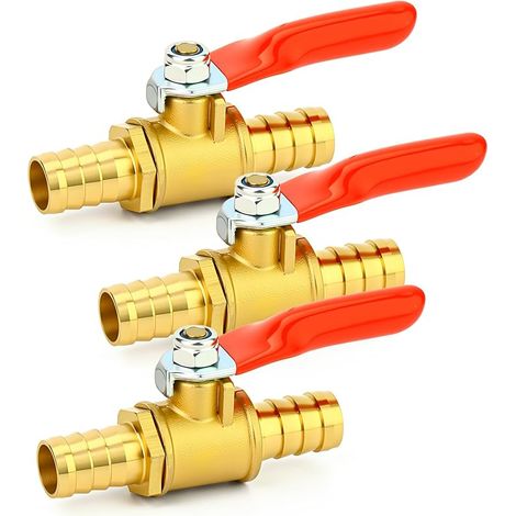 1 Stück Mini-kugelhahn-set Aus Messing, 1/2 Zoll Innengewinde X Innengewinde Mit Verlängertem Und Verdicktem Nippel