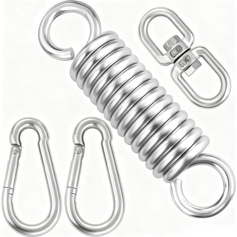 Set Aus 2 Hängemattenfedern - Für Boxsack, Hängesessel, Schaukelsitz, Schaukel, Veranda, Garten, 250 Kg