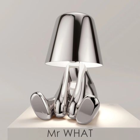 Nachtlicht Denker - Kreative Sammlung Lampe Kleiner Goldener Mann Wohnzimmer Tischlampe Hausdekoration Geschenk