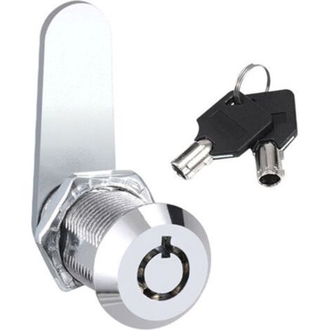 (20 Mm) Verriegelung Mit Gewinde, Zylindrischer Sicherheitsriegel, Geeignet Für Schlosszylinder Von Briefkästen, Türen, Schubladen, Schränken, Inklusive Passendem Schlüssel.