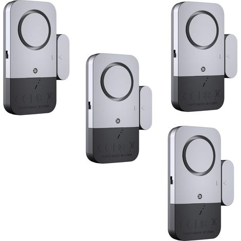 Tragbarer Tür- Und Fensteralarm, 120 Db Türalarm, Magnetstreifen Für Türen, Heimsicherheitssensor, Einfach Zu Installieren Und Zu Entfernen, Led-anzeige, Diebstahlsicher