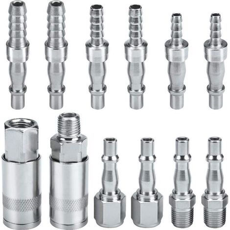 Lntyq Druckluftschlauch, Luftkompressor-kupplung Und Stecker-set, Männliche Und Weibliche Anschlüsse, Bsp 1/4