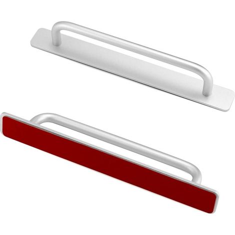 2 Stück Klebegriffe Für Schiebetüren, Möbelgriff Aus Aluminiumlegierung 210 X 25 Mm Silber