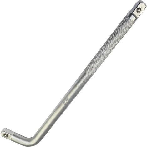 Kraftgriff Für Stecknüsse - L-griff - 1/2x300mm - Aus Cr-v-stahl - Silberfarben-liaiki