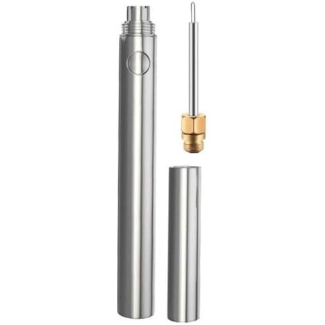 Heißstift Mit Akku Zum Schnellen Verschließen Von Schnüren In 0,2 Sekunden, Präzise Legierungsspitze Für Stickgarn, Gewachste Schnüre Und Metalldrähte, Tragbares 165-mm-werkzeug (silber)