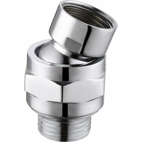 Verbindung Zum Duschschlauch, Drehbarer Kugelgelenk-duschkonnektor Aus Messing, Universell Verstellbar G1/2 Chrom