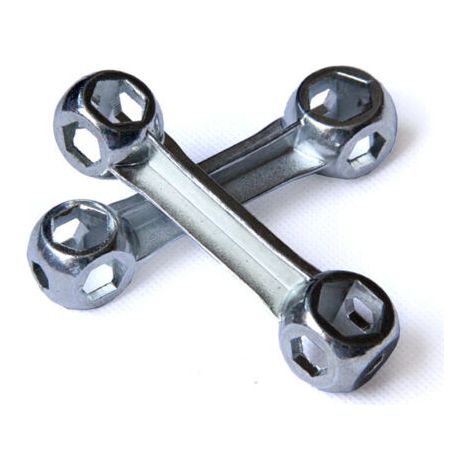10-in-1 Fahrrad-inbusschlüssel Aus Aluminiumlegierung In Knochenform, Tragbares Und Langlebiges Reparaturwerkzeug, 2 Stück